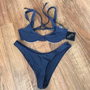 Zaful dark purple bikini